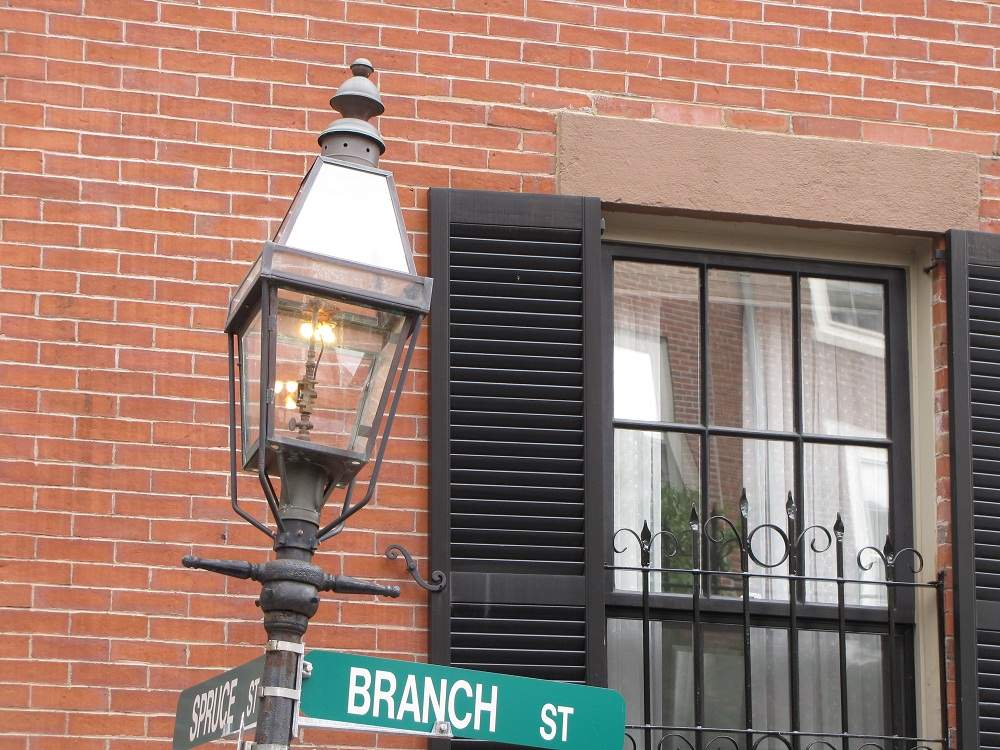 Ecke Spruce Street und Branch Street