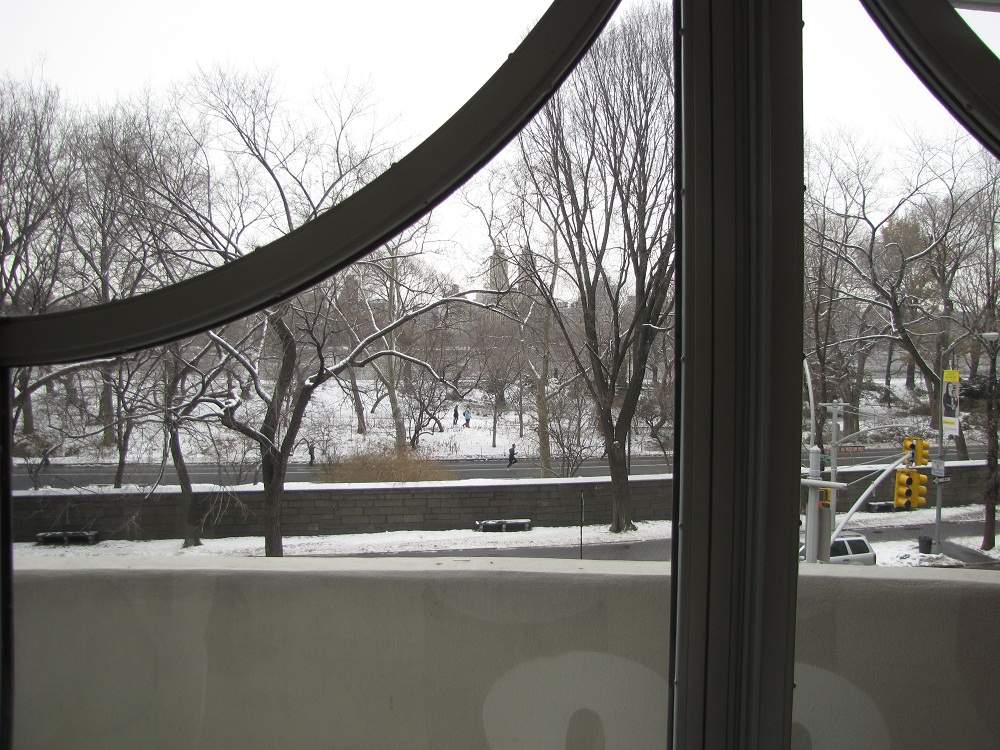 Blick aus dem Caf des Guggenheim Museums