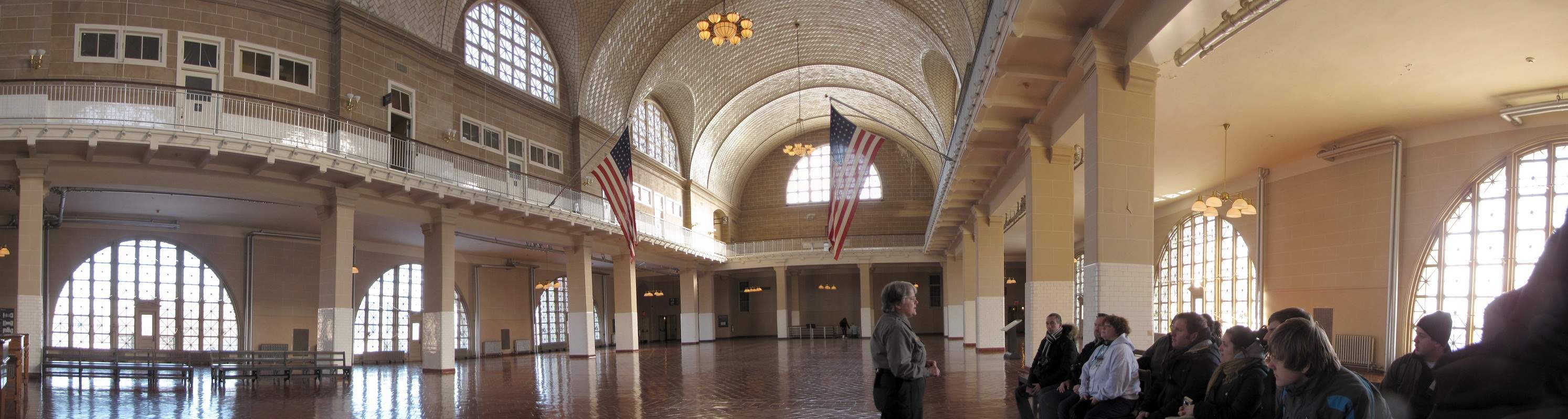Main Hall Panorama - Ellis Island
